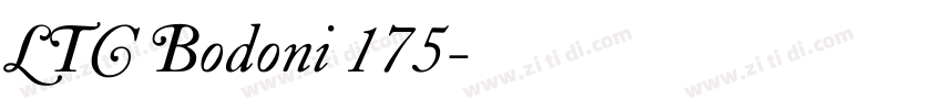 LTC Bodoni 175字体转换